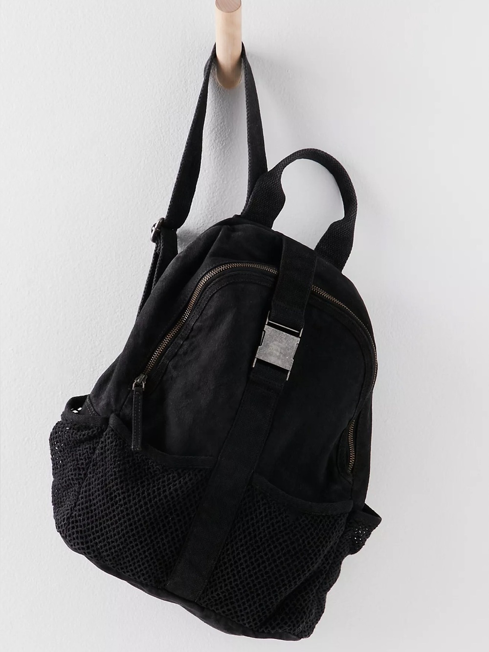Free People |  Moab Canvas Backpack Black